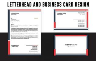 Business card design, Letterhead Design Template, Stationery template design, Letterhead A4 template vector