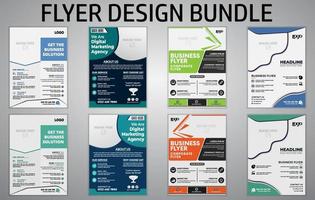 Business Flyer Template bundle free, Business brochure flyer design, a4 template set, poster flyer template, flyer set, corporate banners vector