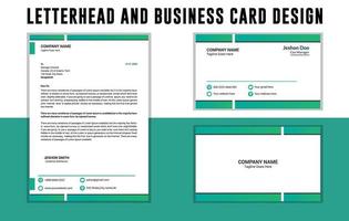 Business card design, Letterhead Design Template, Stationery template design, Letterhead A4 template vector