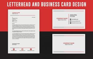 Business card design, Letterhead Design Template, Stationery template design, Letterhead A4 template vector