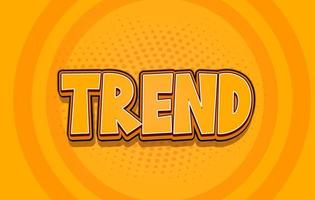 Trend 3d editable text effect, Editable text style effect, Editable font style vector