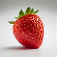 Strawberry fruit isolated on white background. photo