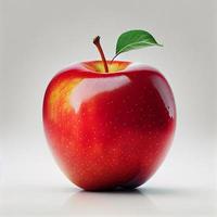 Apple fruit isolated on white background. photo