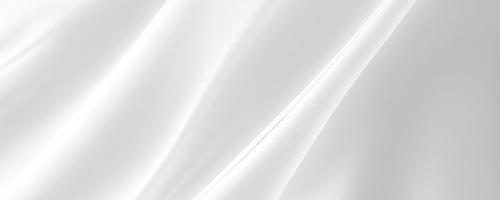 Abstract white fabric background, delicate abstract background. 3D illustration photo