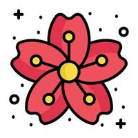 diseño de vectores de flores de sakura, flor de cerezo