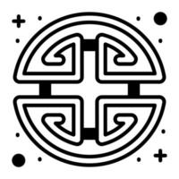 Chinese symbol vector design, modern style
