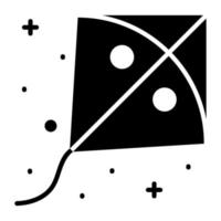 un icono de vector de cometa bien diseñado, icono de moda de cometa