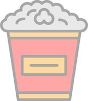 Popcorn Vector Icon Design