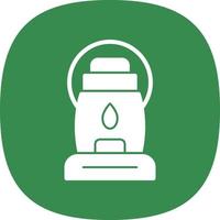 Oil Lamp Vector Icon Design