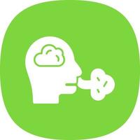 Inhale Vector Icon Design