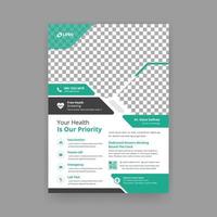 Medical Care Flyer and Poster Design vector