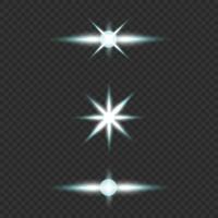 Light Lense Light Effect Graphic Set vector