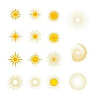 Sun  Icon Set vector