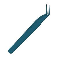 Manicure tweezers. Vector flat illustration