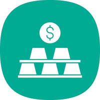 Gold Stack Vector Icon Design