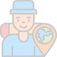 Traveler Vector Icon Design