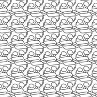 Curve Lines pattern Abstract background Vector art Seamless monochrome design