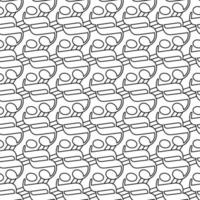 Curve Lines pattern Abstract background Vector art Seamless monochrome design