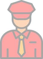 Security Guard Vector Icon Design