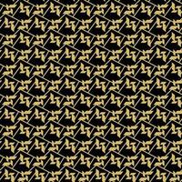 Vector art with gold on black Design seamless pattern for textile.eps