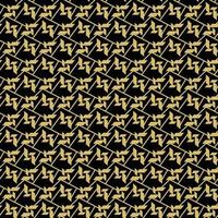 Vector art with gold on black Design seamless pattern for textile.eps