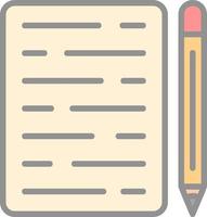 Writing Vector Icon Design
