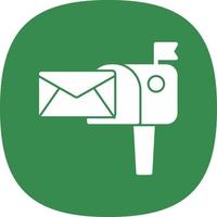 Mailbox Vector Icon Design