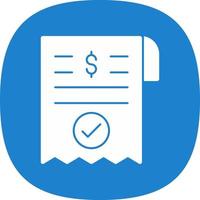 Payment Receipt Vector Icon Design