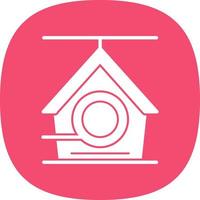 Bird House Vector Icon Design