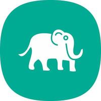 diseño de icono de vector de mamut