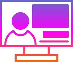 Online Classes Vector Icon Design