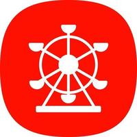 Ferris Wheel Vector Icon Design