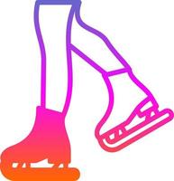 Figure Skating Vector Icon Design