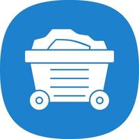 Mining Cart Vector Icon Design