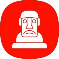 diseño de icono de vector moai