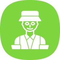 Tour Guide Vector Icon Design