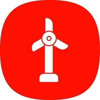 Wind Turbine Vector Icon Design