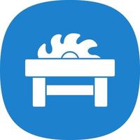 Table Saw Vector Icon Design