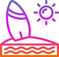 Surf Vector Icon Design