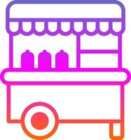 Food Cart Vector Icon Design