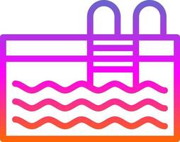 Swimming Pool Vector Icon Design