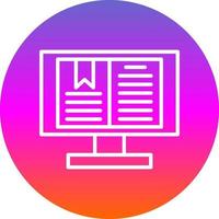 Digital Book Vector Icon Design