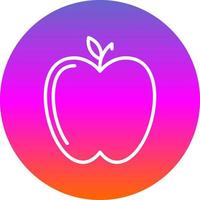 diseño de icono de vector de manzana