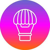 Hot Air Balloon Vector Icon Design