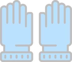 guantes, vector, icono, diseño vector