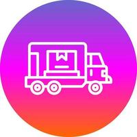 diseño de icono de vector de camión de carga