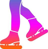 Figure Skating Vector Icon Design