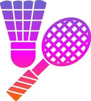 Badminton Vector Icon Design