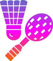 diseño de icono de vector de bádminton