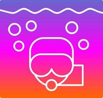 Snorkeling Vector Icon Design